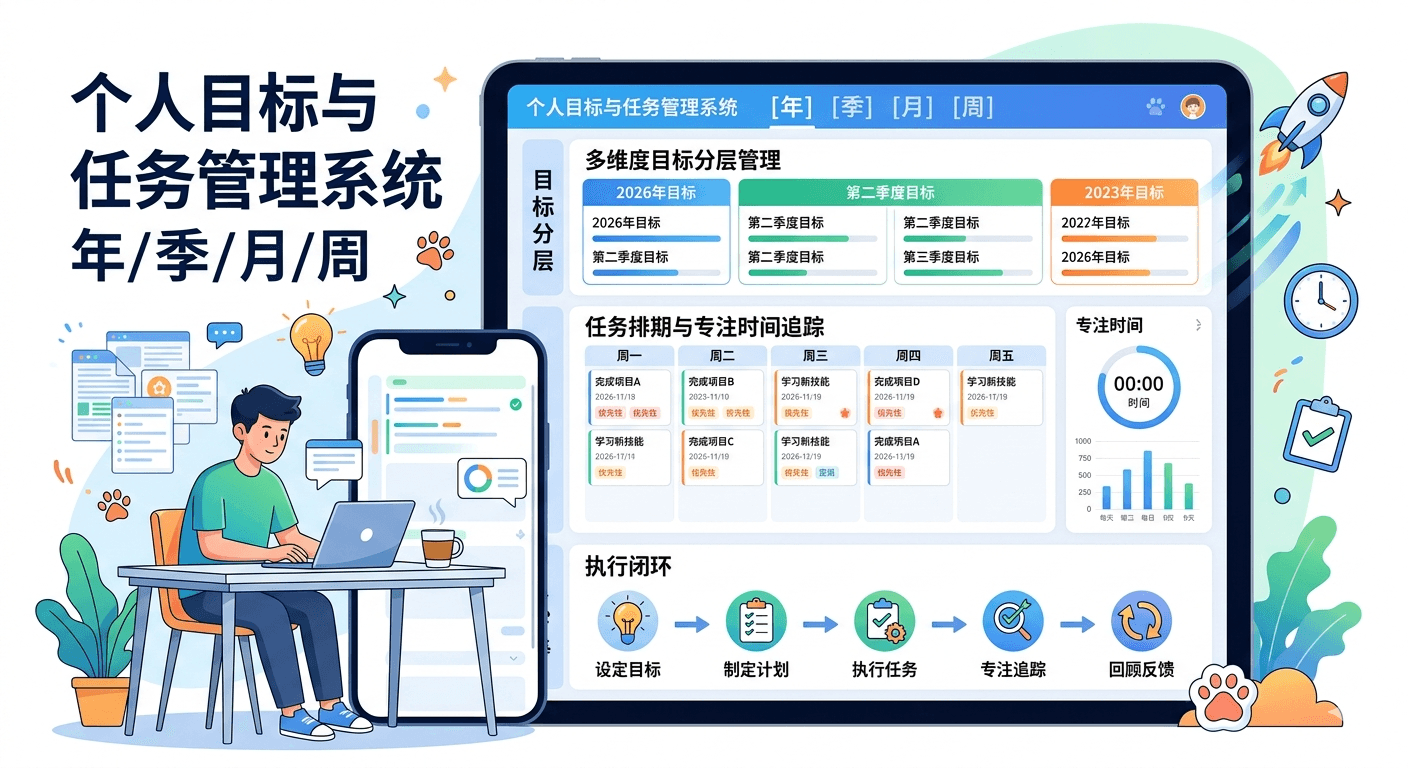 个人目标与任务管理系统